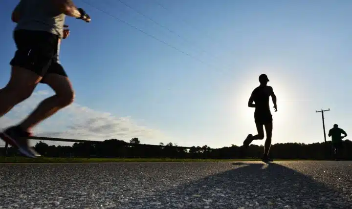 two people doing a morning jog