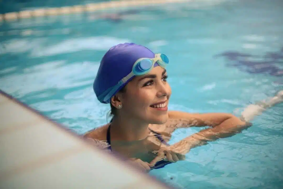 woman during aquatic therapy