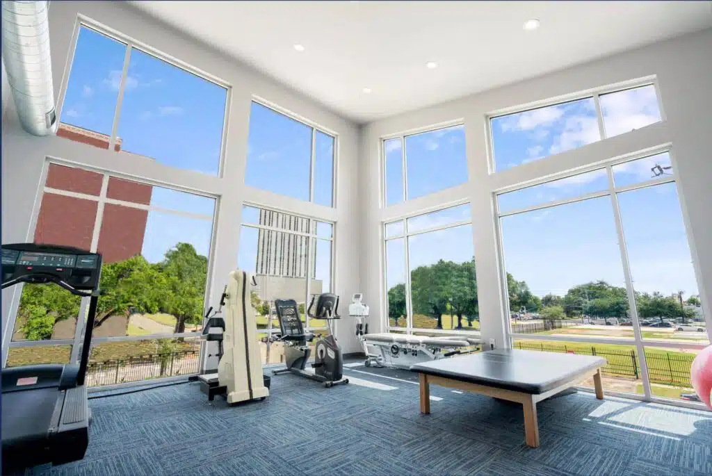 Houston Spine & Rehabilitation Center with Gym Room for Patients in Houston, TX